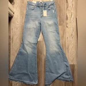 Light Blue Flared Women Jeans